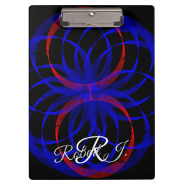 Pranchetas Double Blueberry Color Geometric Clipboard