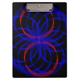 Pranchetas Double Blueberry Color Geometric Clipboard