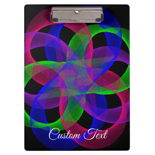 Pranchetas Double Loop Mesh Geometric Clipboard (Frente)