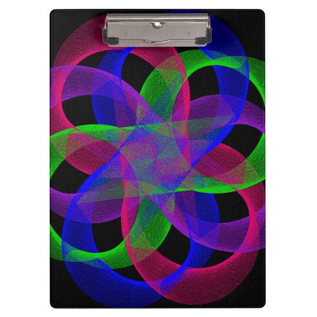 Pranchetas Double Loop Mesh Geometric Clipboard (Frente)