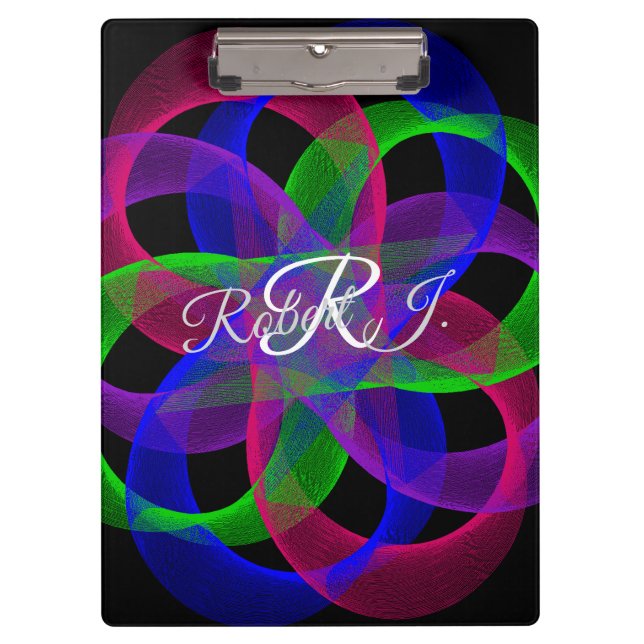 Pranchetas Double Loop Mesh Geometric Clipboard (Frente)