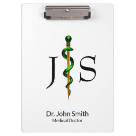 Pranchetas Dourada Corrente Verde-Herbal de Asclepius Médica