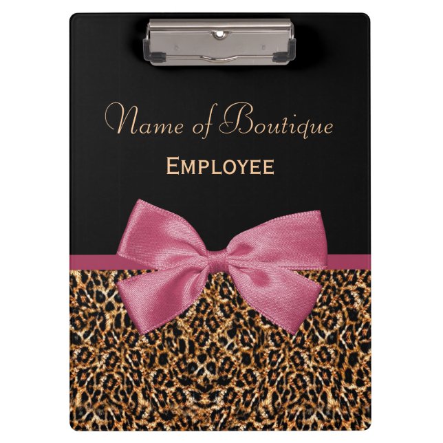 Pranchetas Dourada Pele-Leopardo Sangria Arco Rosa Boutique (Frente)