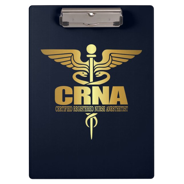 Pranchetas Dourado Caduceus (CRNA) (Frente)