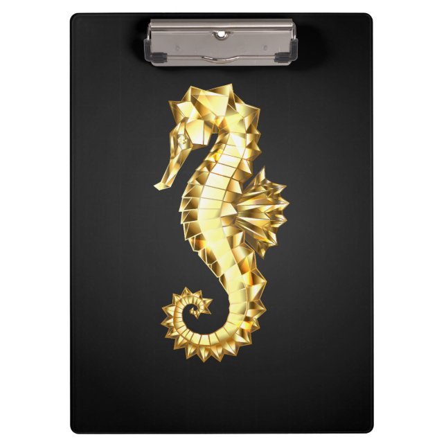 Pranchetas Dourado Cavalo de Mar Poligonal (Frente)