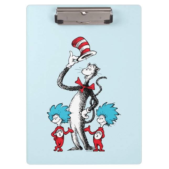 Pranchetas Dr. Seuss | Gato de Chapéu, Coisa Um e Coisa Dois (Frente)