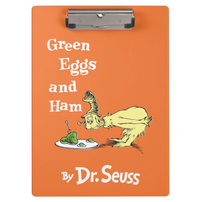 Pranchetas Dr. Seuss | Ovos Verdes e Presunto (Frente)