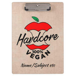 Pranchetas Duro Core Vegan, Apple Core Vegan, Hardcore Vegan