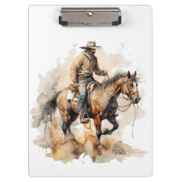 Pranchetas Dusty Trail Ride em Watercolor, personalizado