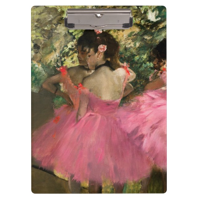 Pranchetas Edgar Degas - Dançarinos a rosa (Frente)