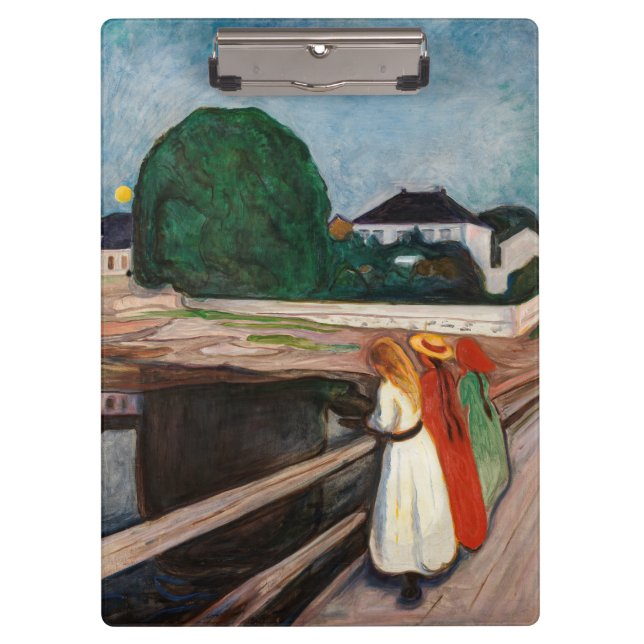 Pranchetas Edvard Munch - As Raparigas na Ponte (Frente)