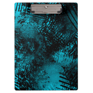 Pranchetas Efeito Splatter de Tinta Azul e Preto