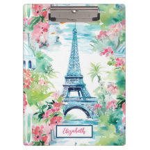 Eiffel Tower Paris França Floral