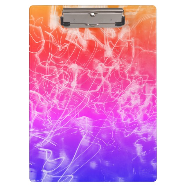 Pranchetas Electric Light Lines Gradient Abstract. Clipboard (Frente)