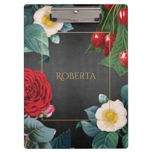 Pranchetas Elegância Floral Personalizada da Vintage