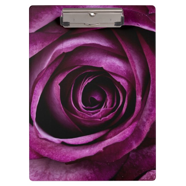 Pranchetas Elegant Dark Purple Rose (Frente)