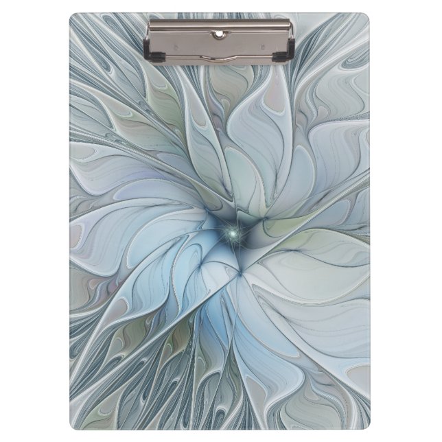 Pranchetas Elegante Beleza Arte Fractal Abstrata Moderna Flor (Frente)