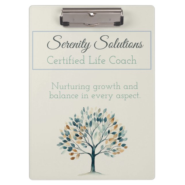 Pranchetas Elegante Life Coach (Frente)