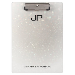 Pranchetas Elegante Moderno Glamoroso Personalizado Monograma