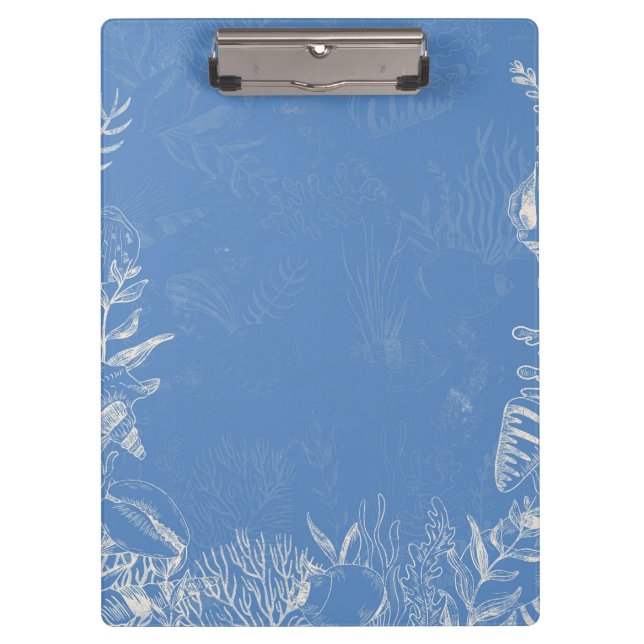 Pranchetas Elegante toile azul oceânica (Frente)