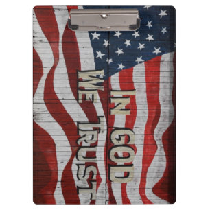 Pranchetas Em Deus, Confiamos na bandeira Conselho Americana