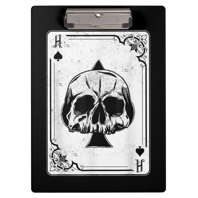 Pranchetas Emo Gothic e Punk Ace do jogo de pôquer do Spades (Frente)