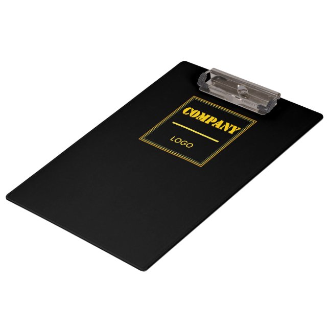 Pranchetas Empresa Personalizada Preta Moderna Personalizada  (Inclinado)