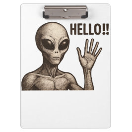 Pranchetas Encontro Grainy: A Saudação Alienígena