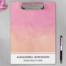 Pranchetas Enfermeira Médica Cor-de-rosa Pincel Na moda Moder