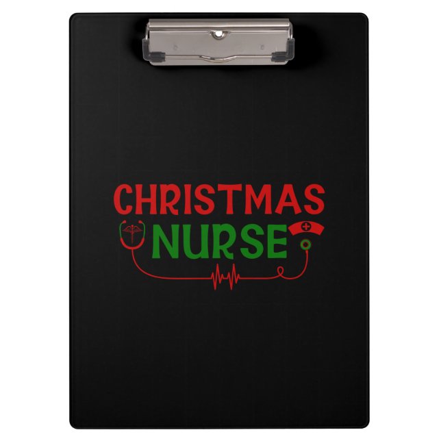 Pranchetas Enfermeira Presente Enfermeira de Natal (Frente)