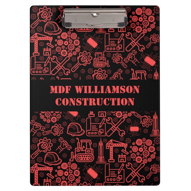 Pranchetas engenheiro Brick Red Architectural Blueprint (Frente)