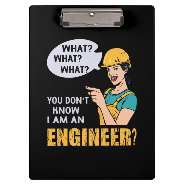 Pranchetas Engenheiro Eu Sou Um Engenheiro (Frente)