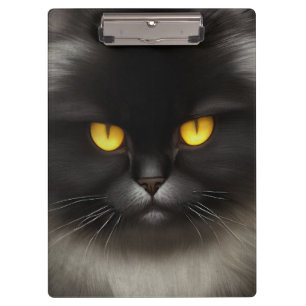 Pranchetas Engraçado Bravo Gato Persa Preto Fluffy