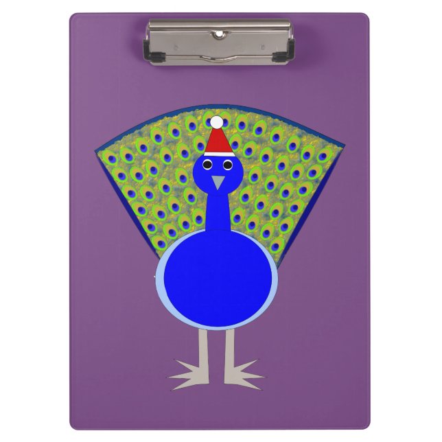 Pranchetas Engraçado Peacock de Natal (Frente)