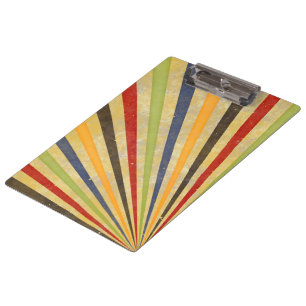 Pranchetas Engraçado Retro Grunge Rays + sua ideia