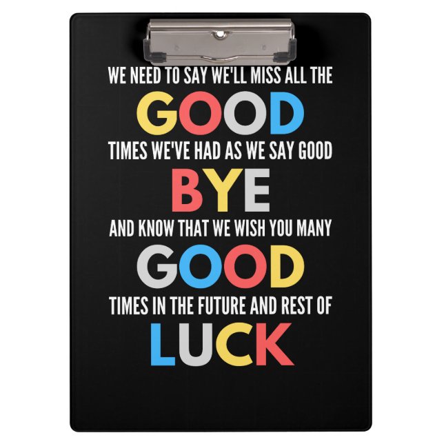 Pranchetas Engraçado Sair De Adeus (Frente)