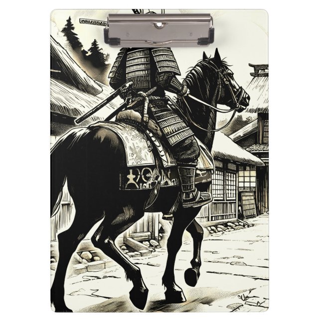 Pranchetas Epic Samurai Rider Impressão de Arte de Manga (Frente)