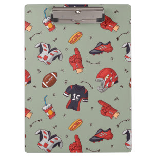 Pranchetas Equipamento desportivo de futebol com padrão de C