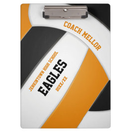 Pranchetas equipe negra cor de laranja