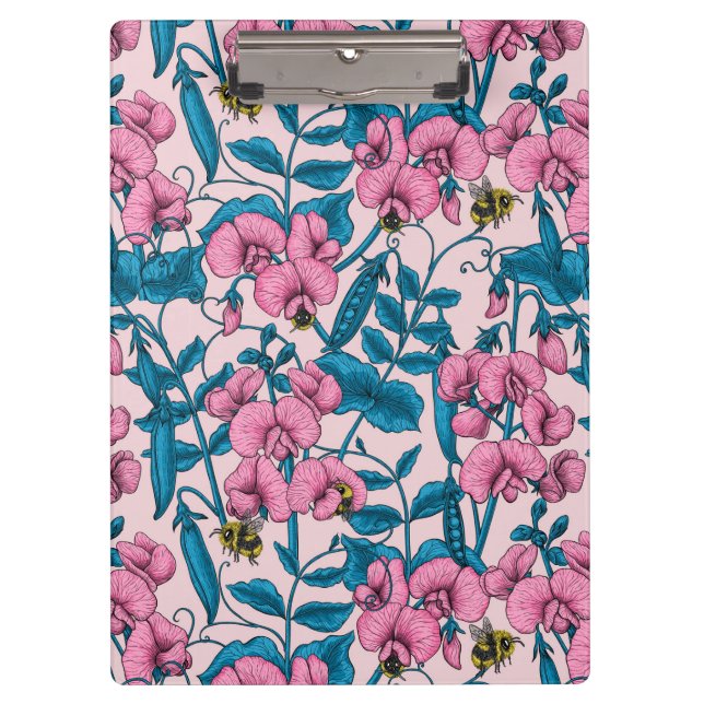 Pranchetas Ervilhas doces e espécimes do gênero Bombus spp.,  (Frente)