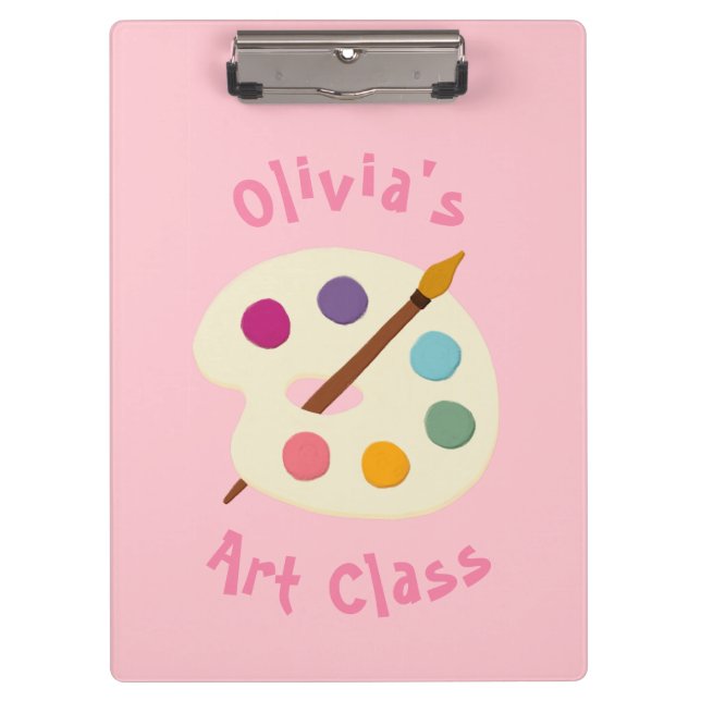 Pranchetas escola artística de NOMES personalizados (Frente)