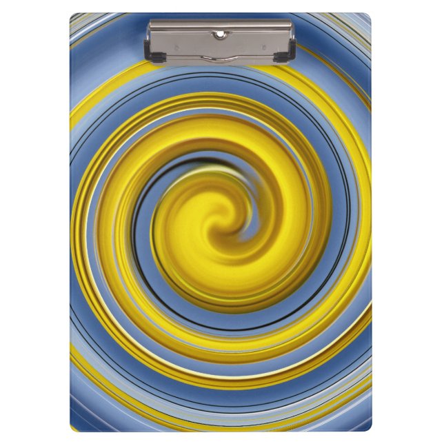 Pranchetas Espiral amarela e azul (Frente)