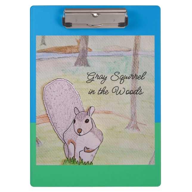 Pranchetas Esquilo das cinzas na floresta (Frente)