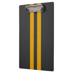 Pranchetas Estilo de competência amarelo da fibra do carbono
