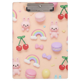 Pranchetas Estilo Kawaii: Cerejas e Macarons por Natasha Us