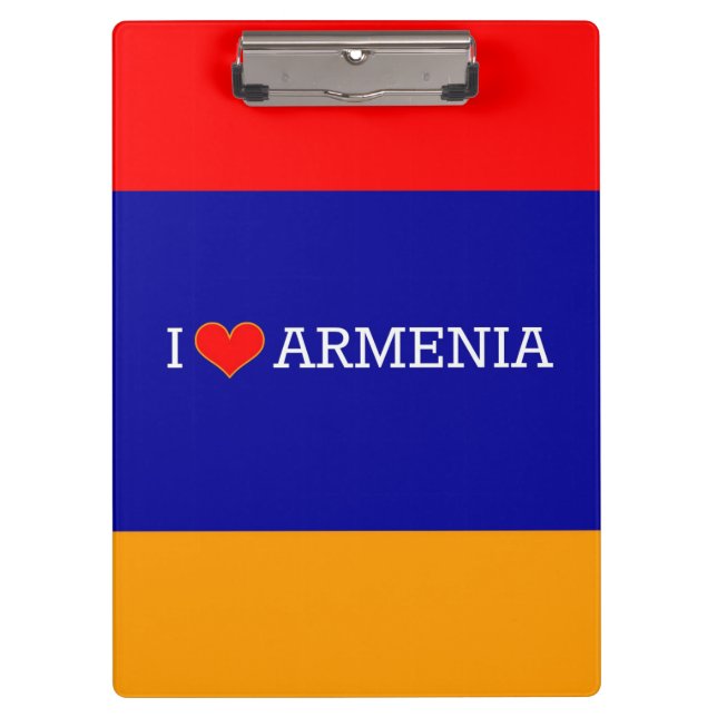 Pranchetas Eu amo a Armênia, bandeira da Armênia (Frente)