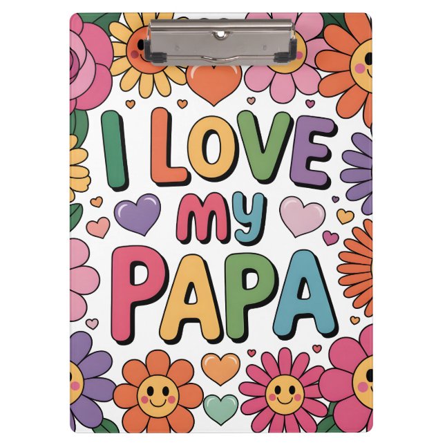 Pranchetas Eu amo meu papai (Frente)