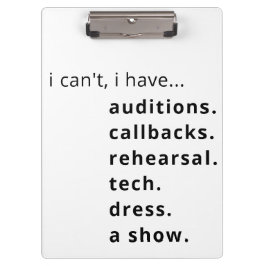 Pranchetas Eu não posso, eu tenho... área de transferência