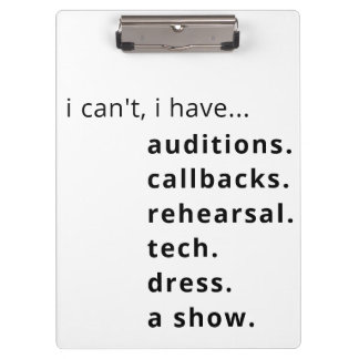 Pranchetas Eu não posso, eu tenho... área de transferência