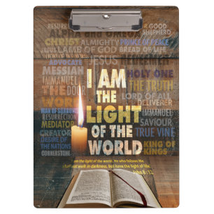 Pranchetas Eu sou a Luz do Mundo - John 8:12